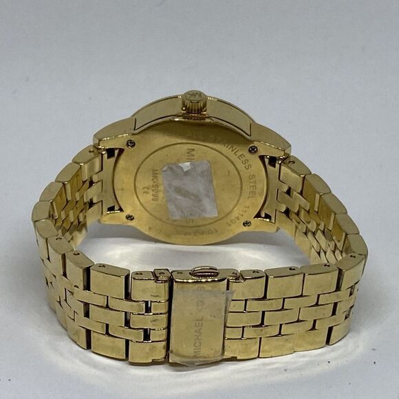 Michael Kors MK5099 Women's Gold Stainless Steel Analog Dial Quartz Watch WO500 - Picture 10 of 12